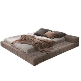 baxter床豆腐块床奶油系床任意尺寸特别的poliform床tufty床