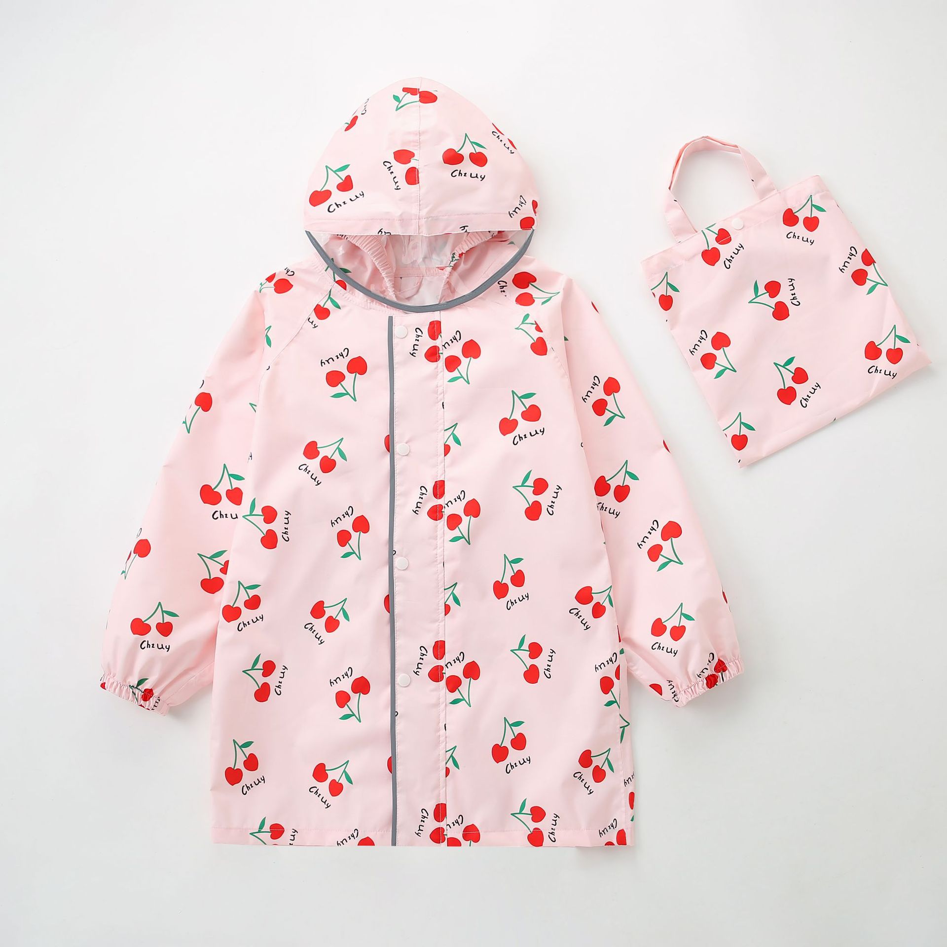 日本品质出口儿童雨衣女童小学生雨披幼儿园宝宝防水服轻便透气夏