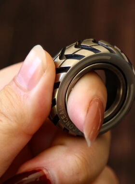 不锈钢棘轮戒指啪啪币EDC成人解压玩具金属玩具PPB