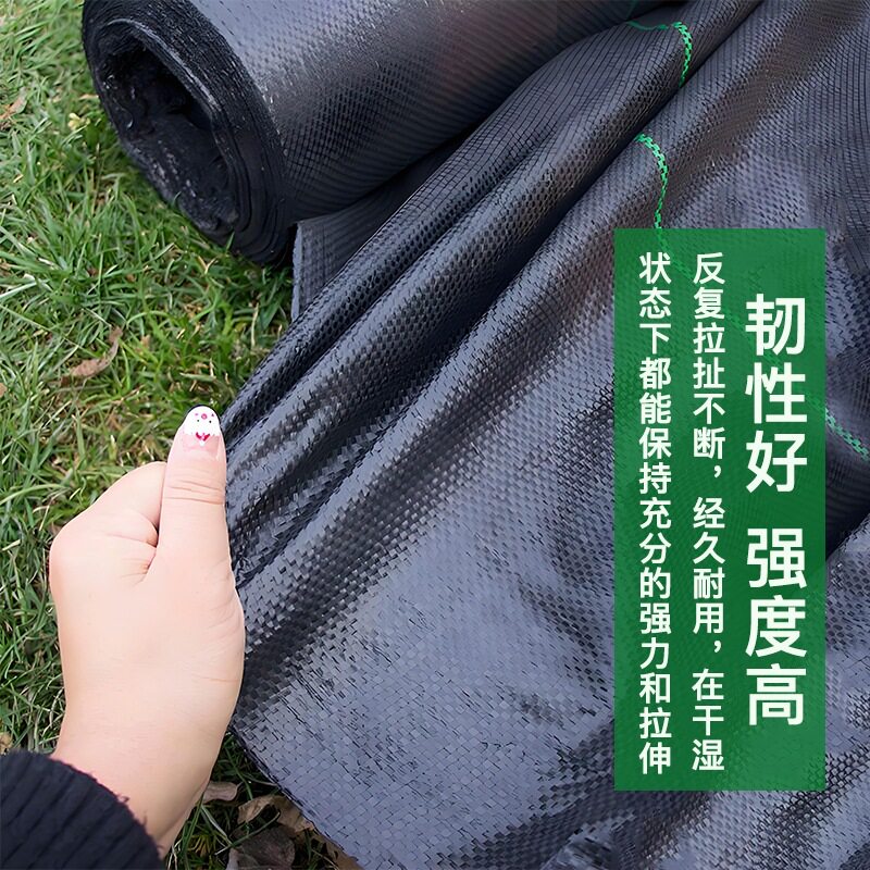 防草布温室遮阳蔬菜果园全新pe除草布大棚种植黑色防虫除草抑草布
