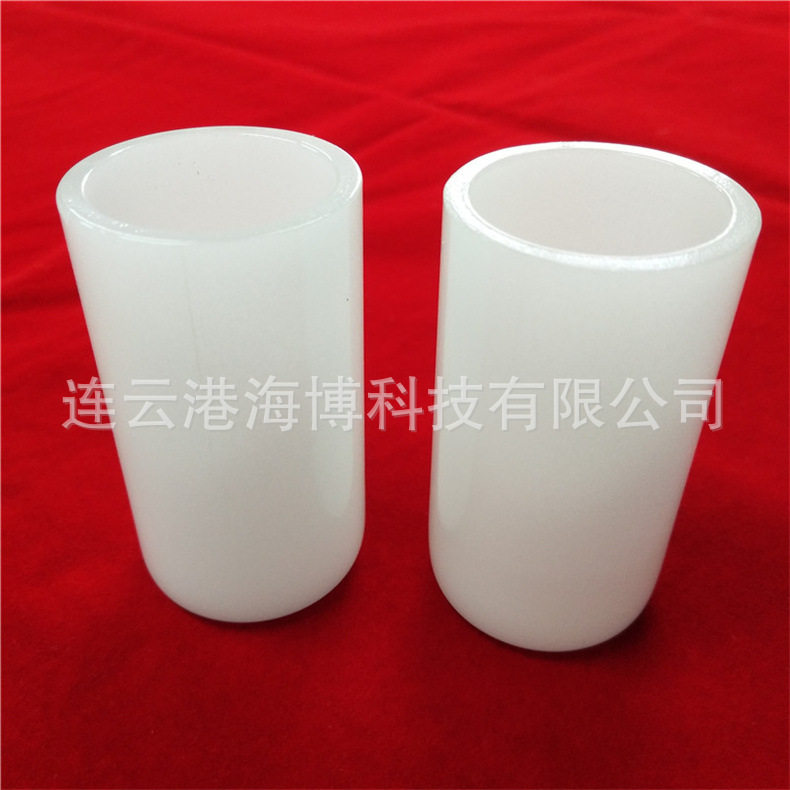 乳白石英坩埚 实验仪器 平底石英玻璃坩埚 耐高温 1000度熔融坩埚