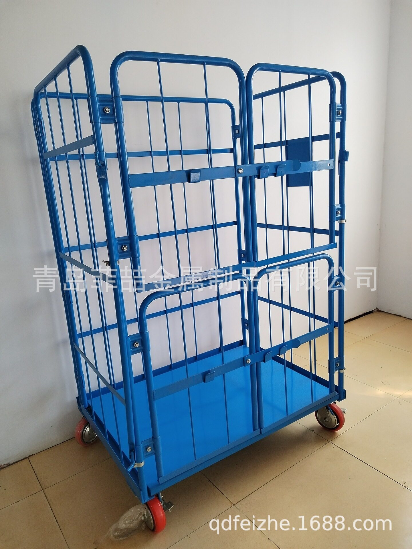 折叠移动仓储笼车电商分拣车快递物流台车推车货搬运车酒店布草车图片