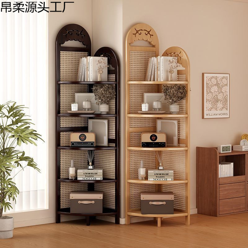 边几角几沙发边柜客厅墙角收纳架茶水架小户型家用多功能收纳架子
