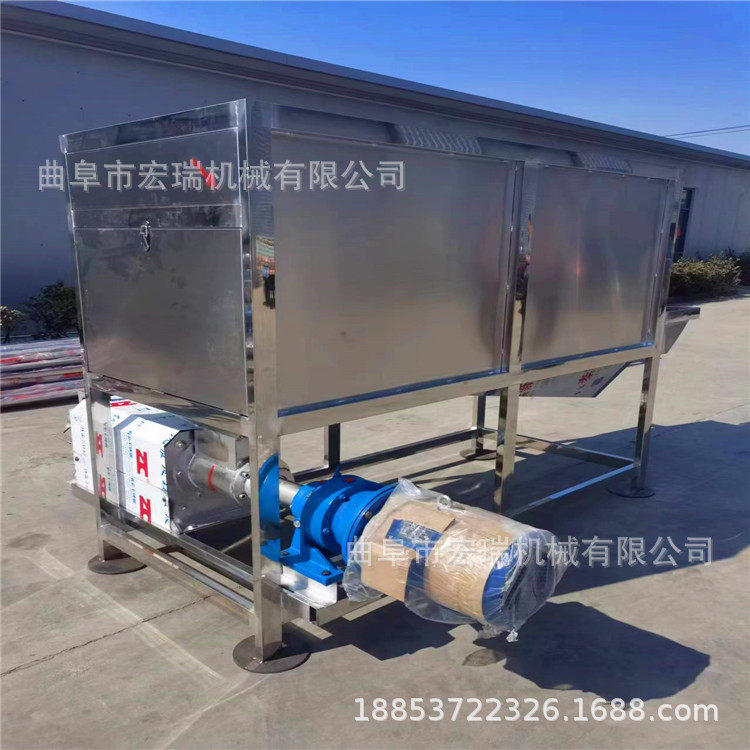 粪污干湿分离机图片 新型家禽粪便脱水机 鸭粪滚筒微滤机