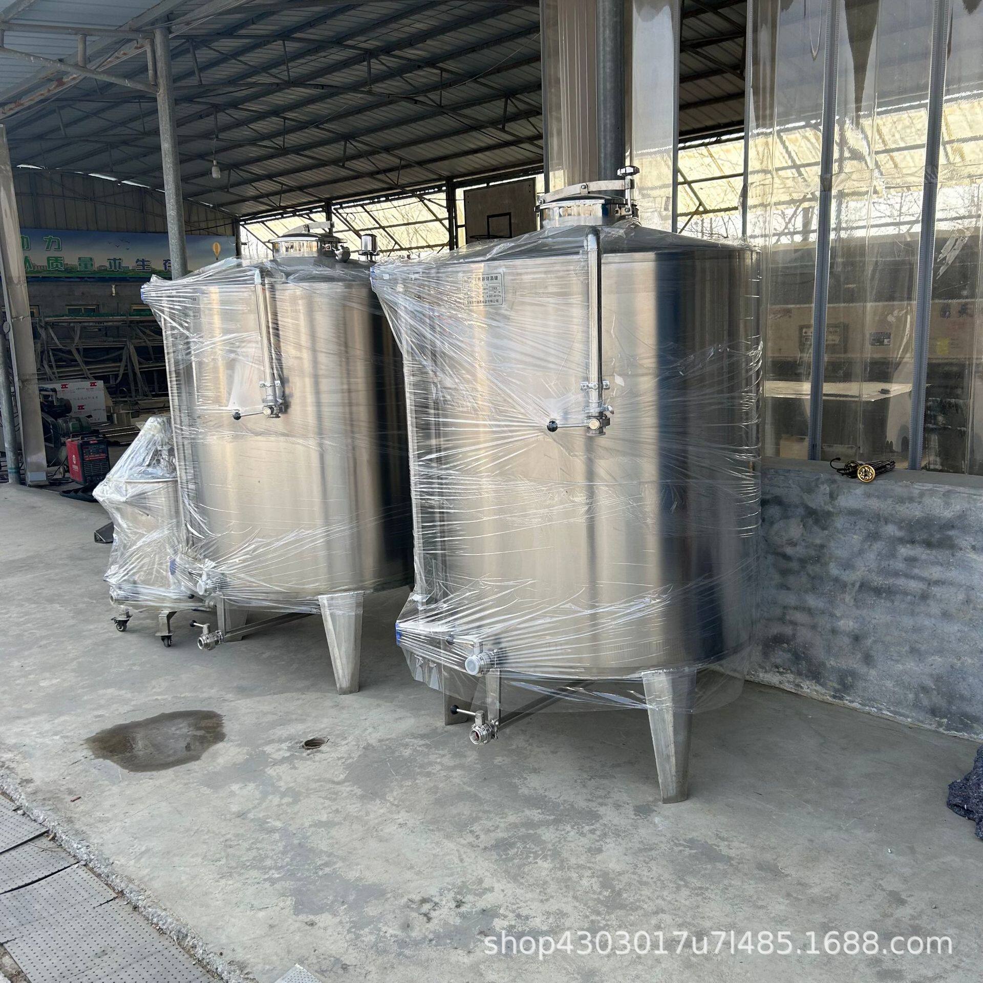 小型不锈钢储油罐 毛油锥底沉淀罐 密封性好 芝麻香油白钢罐