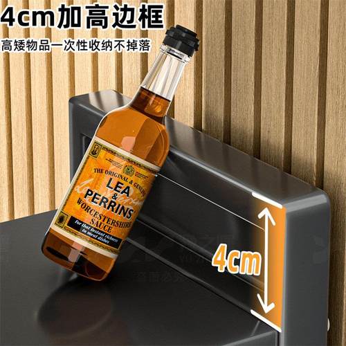 厨房超薄置物柜极窄边柜墙边储物带门防尘窄柜窄款落地多层收纳架