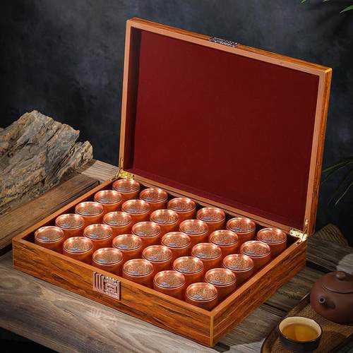 酸枝木纹茶叶包装盒空礼盒高档小罐茶叶礼盒空盒红茶绿茶通用定制