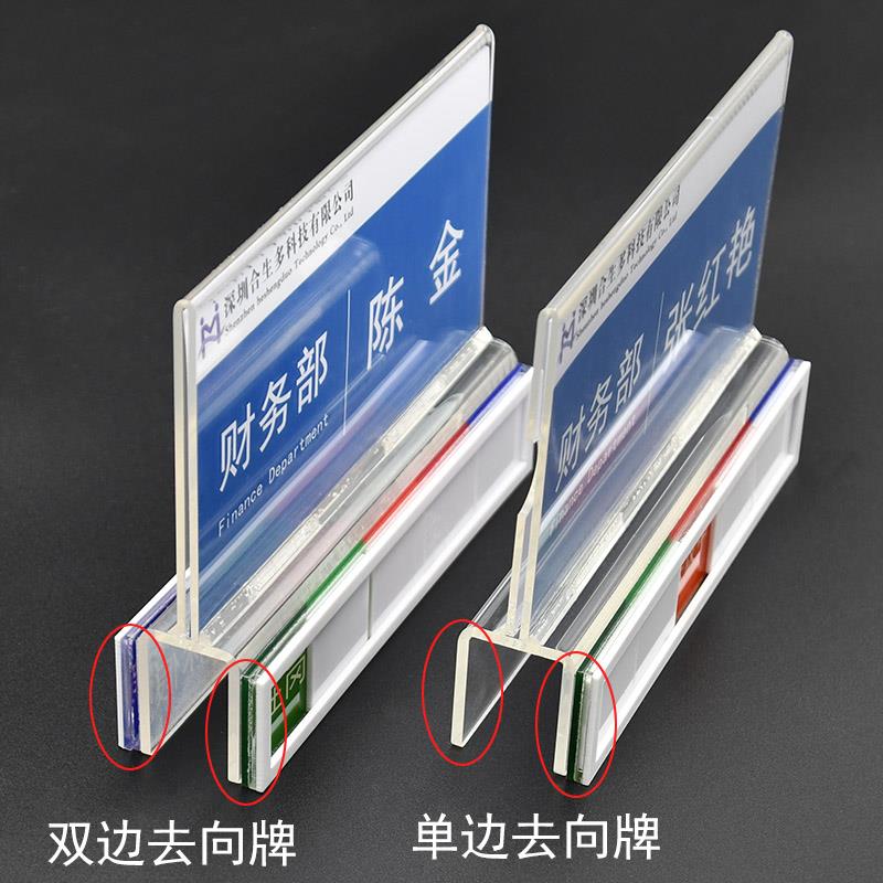 立式隔板工位牌定制屏风座位挂牌岗位牌办公室桌牌去向职位信息牌