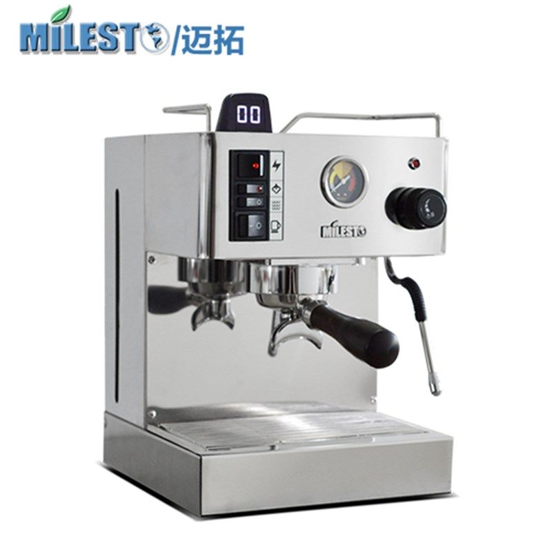 MILESTO/迈拓 EM-18加强版优雅三代家用商用仿S意式半自动咖啡机