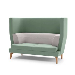 精选商务半包围隐私高靠背卡座办公室休息区屏风半封闭洽谈高背沙