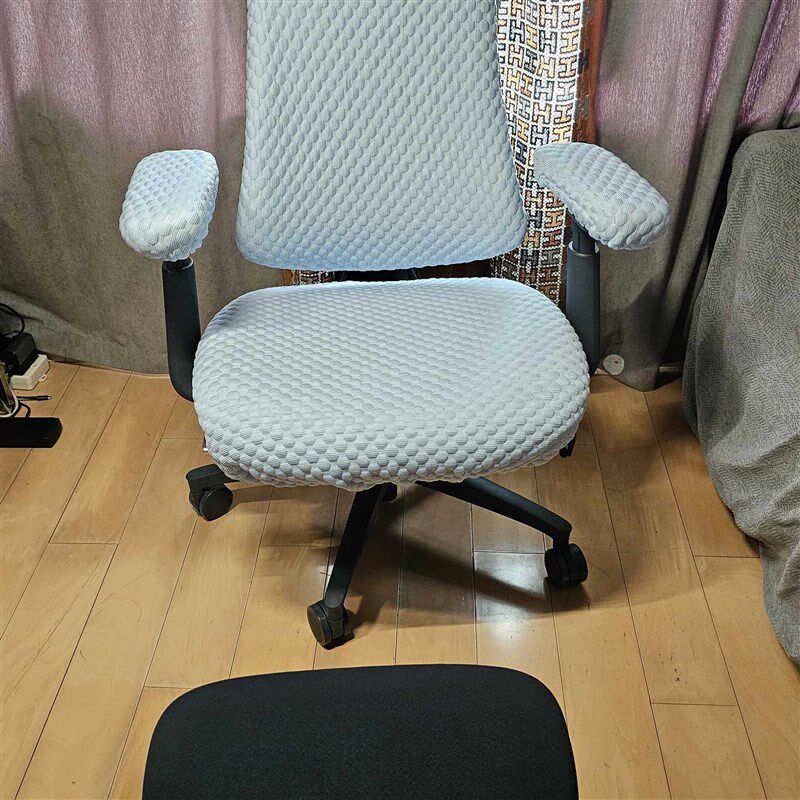 适配清闲人体工学电脑办公室 冰豆豆冰丝凉爽感布套罩 不卖椅子