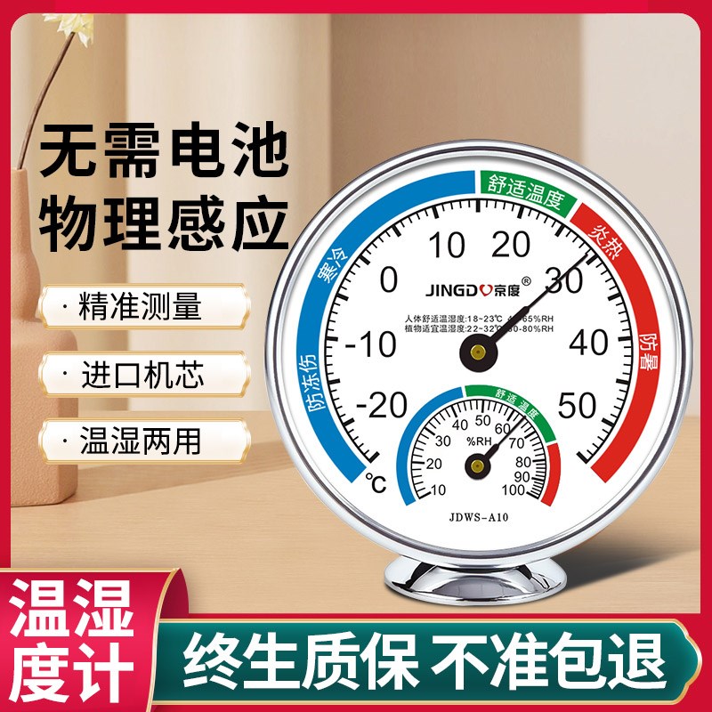 温湿度计高精度家用精准干湿温度计表药店医院仓库车间婴儿房壁挂