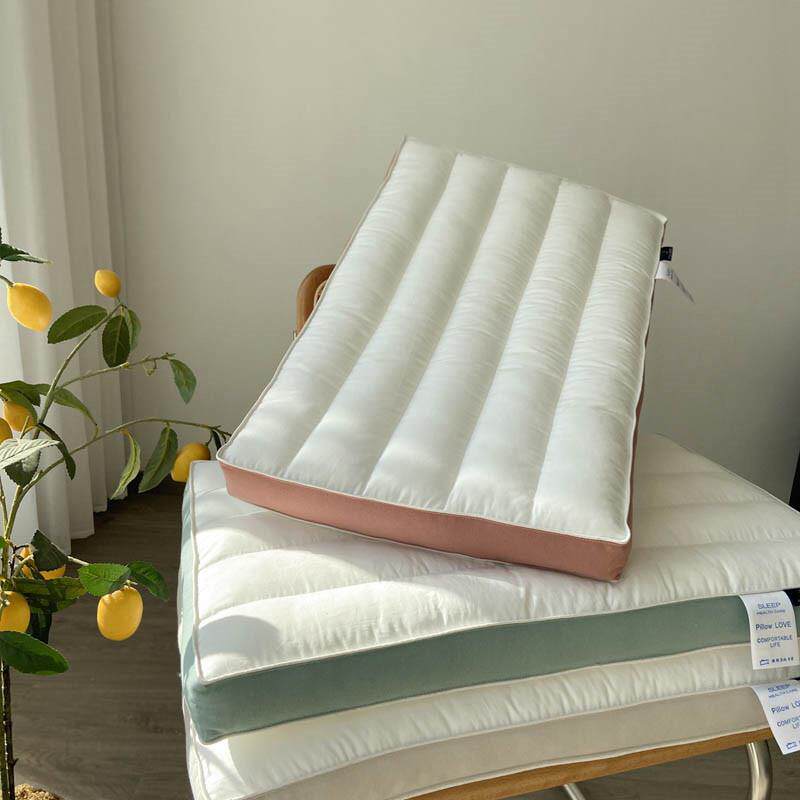 全棉A类柔软亲肤枕芯 学生单人低枕矮枕头护颈助睡眠枕芯【一只装