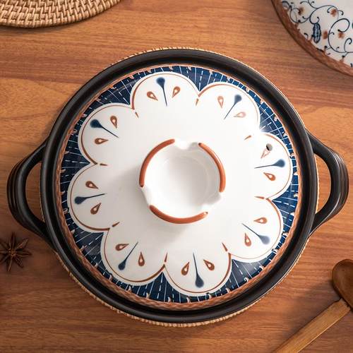 砂锅炖锅煲汤家用燃气煲仔饭专用耐高温陶瓷沙锅汤煲石锅干烧不裂