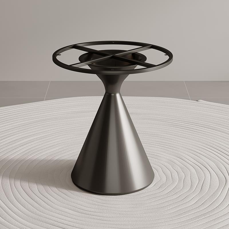 桌腿圆桌脚金属大理石支架阳台岩板桌腿茶几圆形桌脚餐桌桌架底座