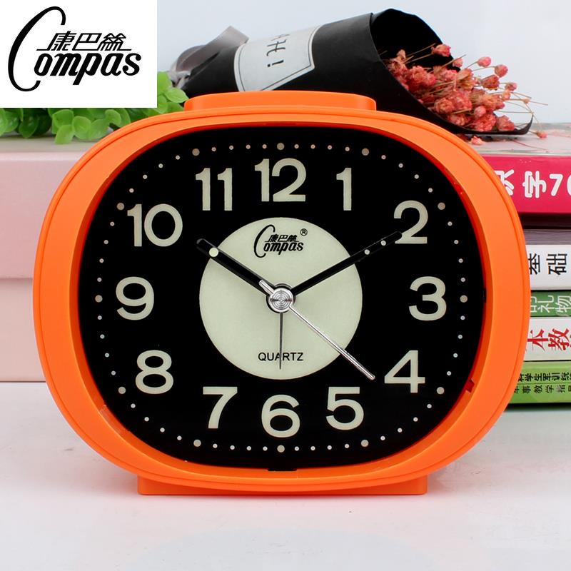 康巴丝静音床头学生用夜光电子个性儿童卡通时钟多功能闹铃小闹钟