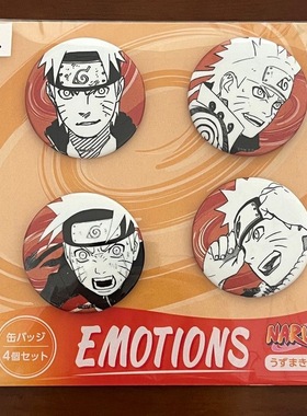 火影忍者js25周年EMOTIONS个人池吧唧佐助鸣人卡卡西鼬日谷徽章
