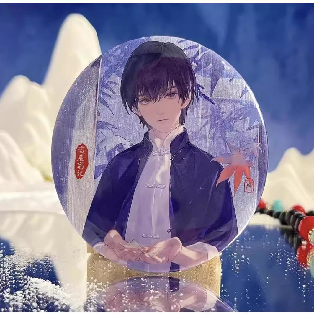 盗墓笔记张起灵生日系列吧唧掌心糖果隐秘的莲花拍立得小卡徽章