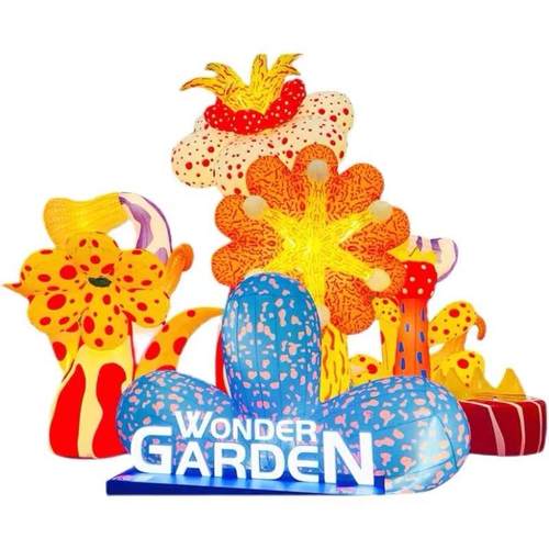 充气花朵气模悬挂发光创意仿真植物花卉卡通商场景区美陈装饰道具