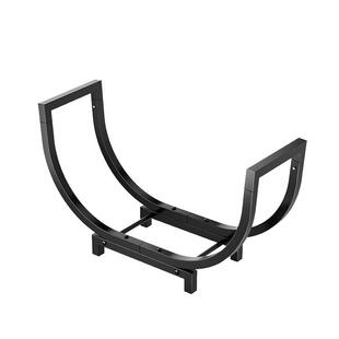 木柴置物架柴火收纳金属架室内壁炉木柴收纳整理架木头摆放移动架