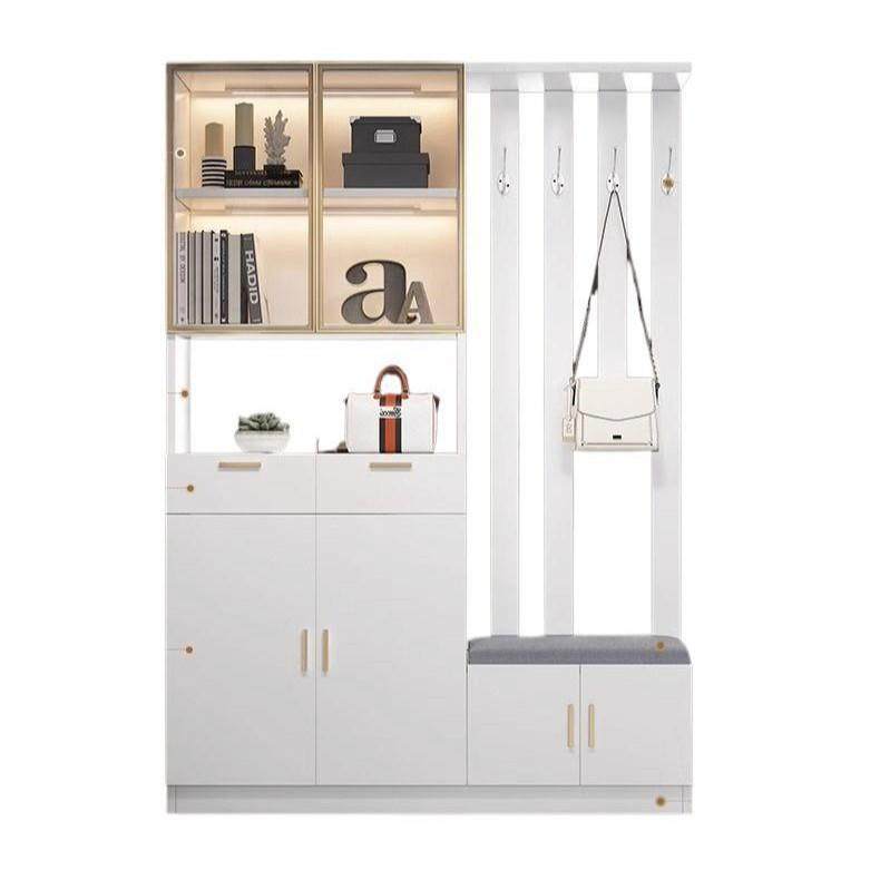 玄关柜进门现代简约风格鞋柜一体入户屏风客厅门厅隔断柜酒柜