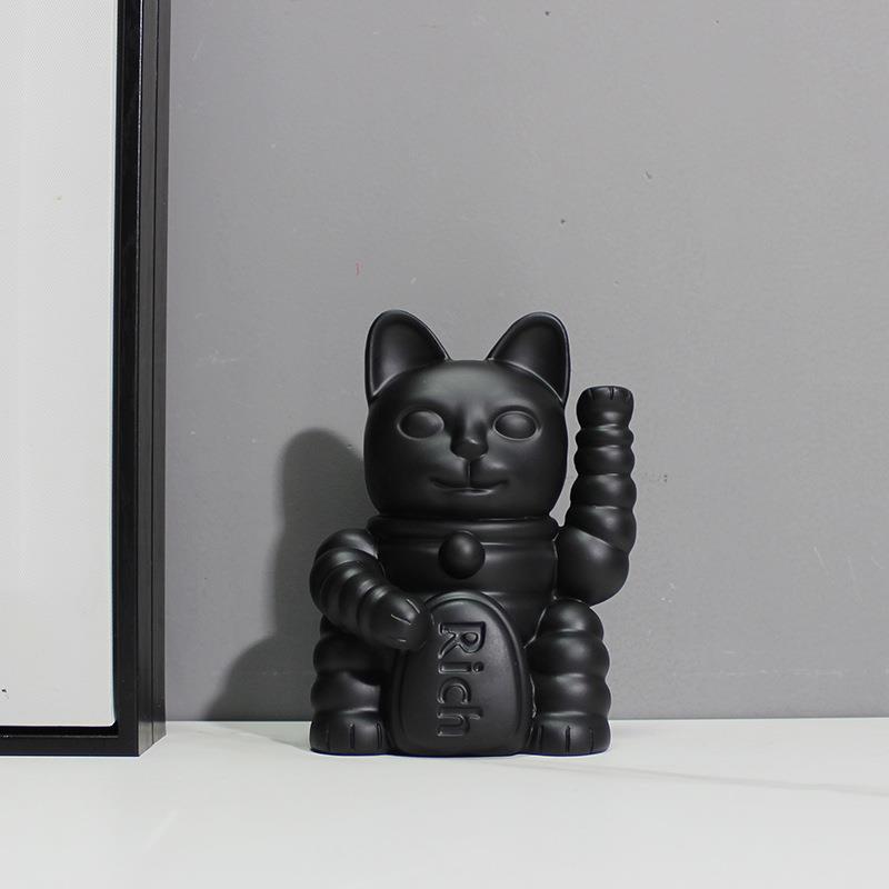 现代简约创意招财猫LuckyCat时尚潮流玩具手办家居装饰品摆件礼物