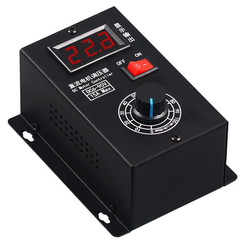 直2流有刷电机8调器6V12V24V36V4速V60V7V90V通用PWM模FIK块15A