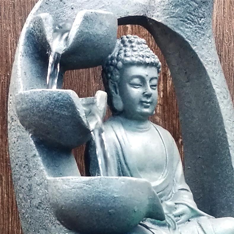 厂家直销东南亚工艺品创意款佛像树脂流水摆件水景产地货源