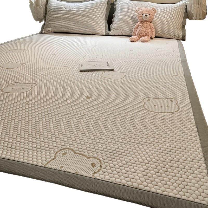 新款PE凉感凉豆豆凉席三件套折叠席子可机洗夏季款空调软席,床上用品,冰丝席,淘宝优惠券,粉丝福利购,淘宝优惠卷