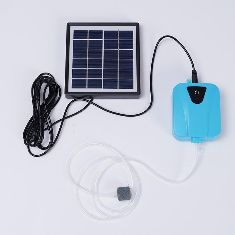 水族增氧泵USB太阳能两用交直流户外便携垂钓鱼缸增氧机批量定厂