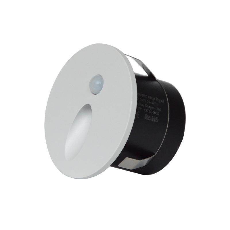 6565led人体感应地脚灯楼梯踏步过道嵌入式墙壁踢角夜灯台阶灯