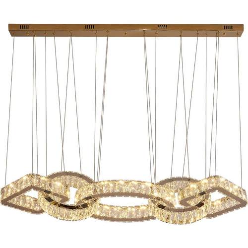 轻奢风餐厅吊灯设计感高端水晶吊灯创意艺术餐桌饭厅吧台灯