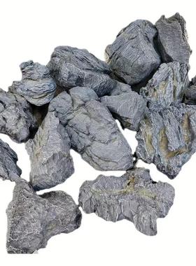 PU泡沫仿真英德石橱窗雕塑摆件灰色假石头小号PU泡沫青龙石