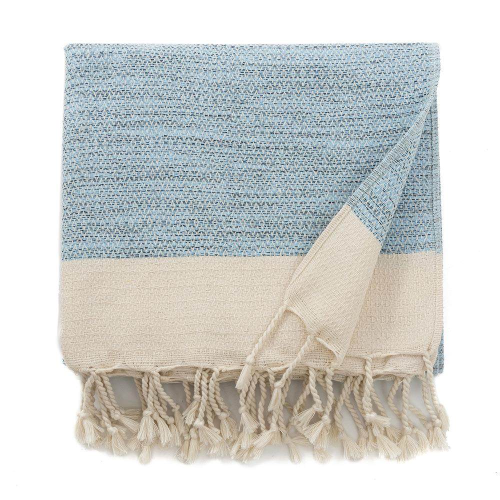 热销带流苏21支棉土耳其毛毯大尺寸125*180CM毯子北欧风,床上用品,休闲毯/毛毯/绒毯,淘宝优惠券,粉丝福利购,淘宝优惠卷