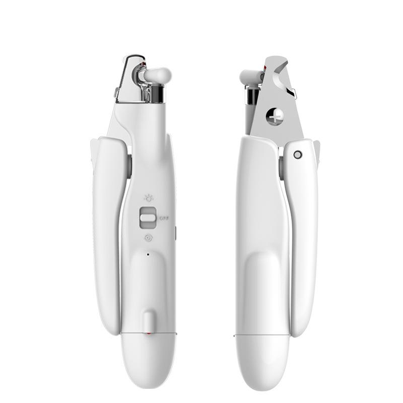 LED灯宠物指甲修剪器狗狗指甲剪自动磨甲器二合一led宠物指甲剪