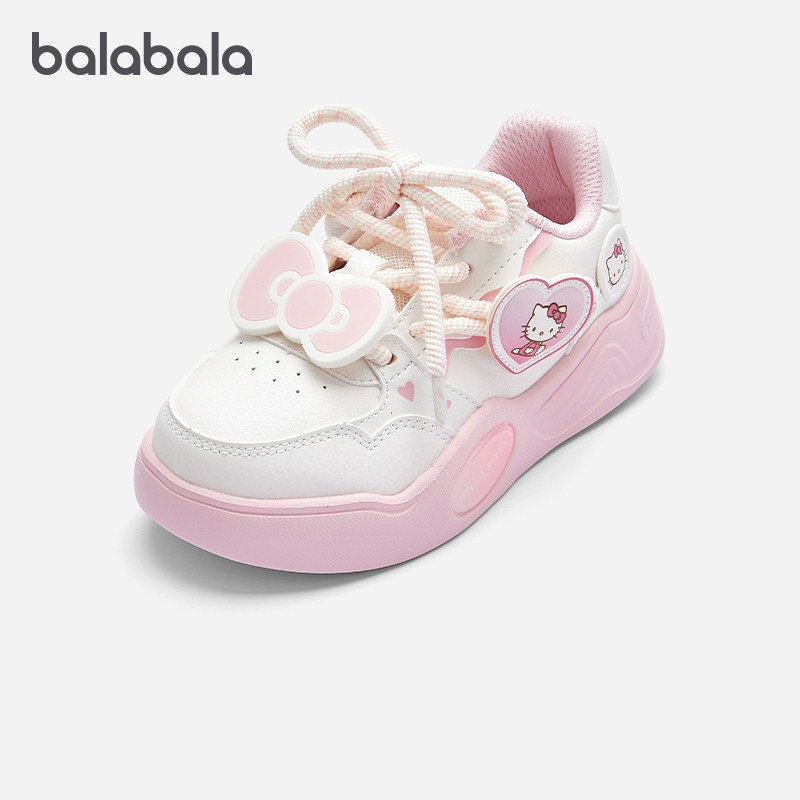 【HelloKittyIP商场同款】巴拉巴拉女童板鞋2025春秋新款小白鞋萌,童鞋/婴儿鞋/亲子鞋,板鞋,淘宝优惠券,粉丝福利购,淘宝优惠卷