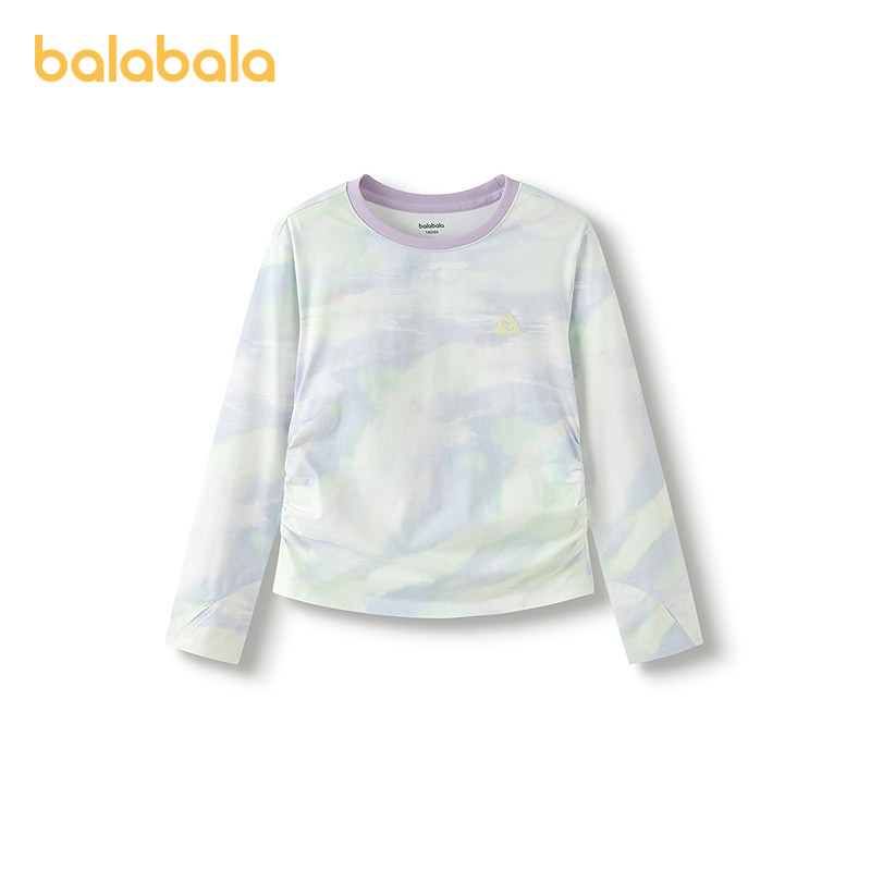 【商场同款】巴拉巴拉童装女长袖t恤儿童2025新款秋速干收腰上衣,童装/婴儿装/亲子装,T恤,淘宝优惠券,粉丝福利购,淘宝优惠卷
