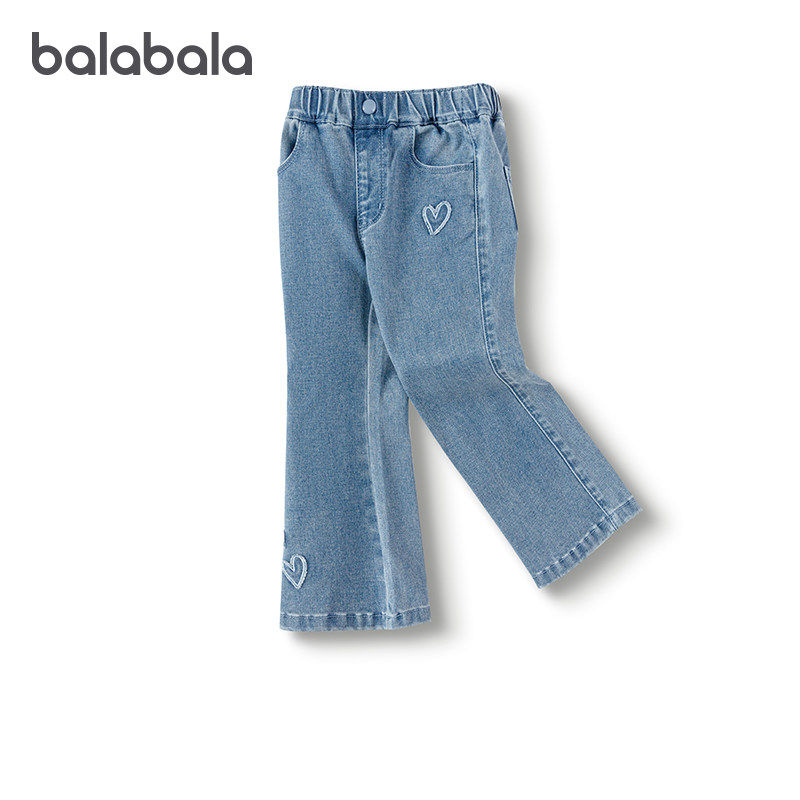 巴拉巴拉女童牛仔裤宝宝喇叭裤儿童长裤2025秋装新款童装,童装/婴儿装/亲子装,裤子,淘宝优惠券,粉丝福利购,淘宝优惠卷