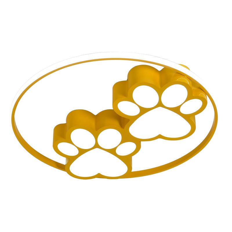 脚印灯创意宠物诊所灯吸顶灯店铺收银台脚印造型灯宠物医院吸顶灯
