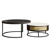 岩板茶几圆形现代桌94739客厅极小户型奢意式 简约ins轻风大小茶几