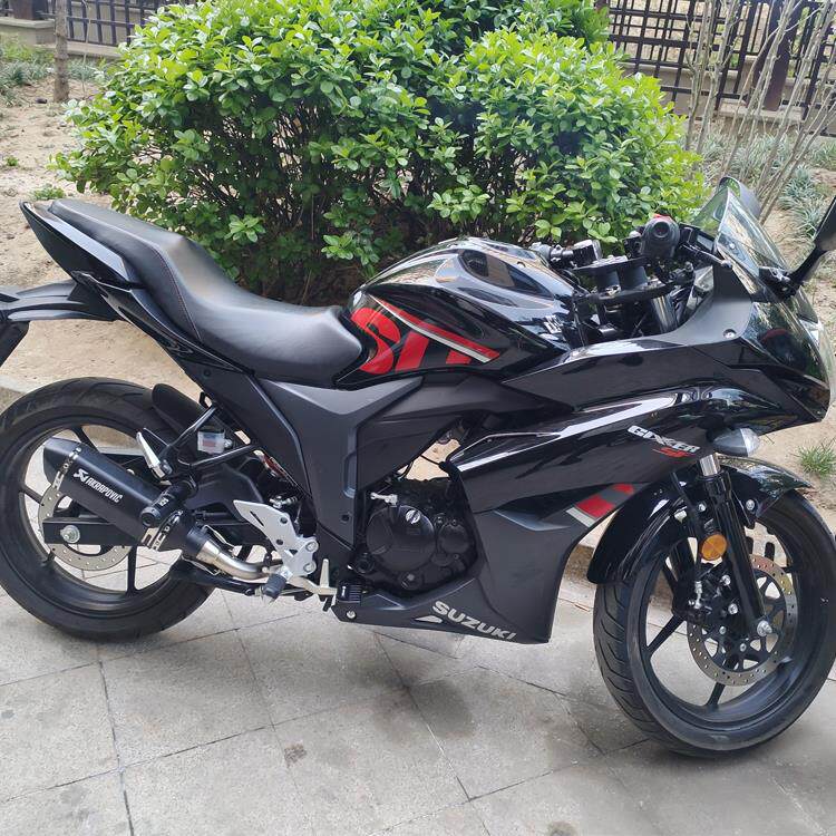 用适于gix极客飒15xer1段55极客飒1车55摩托街车改装排气管前全段