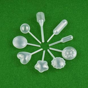 1ML4ML4.5ML 塑料PE材质按压长管爱心小吸管简约方便迷你软管