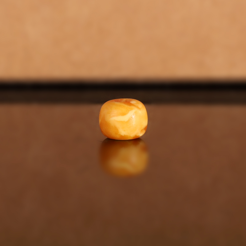 天然俄料老蜡老型散珠LL1 8x6.3mm 毕业级云端古董老蜜蜡配珠隔珠