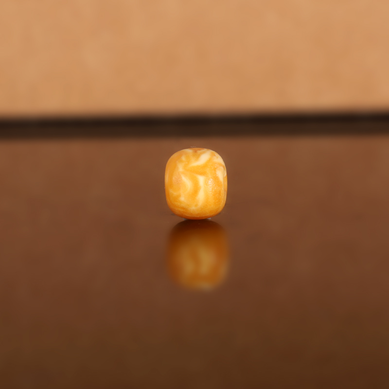 天然俄料老蜡老型散珠LL72 9.5x7.7mm 云端古董老蜜蜡配珠隔珠