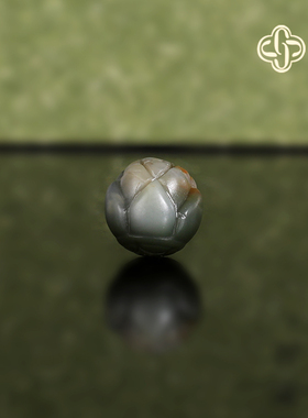 建廷天然盐源玛瑙散珠 莲花珠 9.6mm 单颗精品 满肉精工配饰配珠