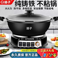 揚子多功能鑄鐵電炒鍋防干燒