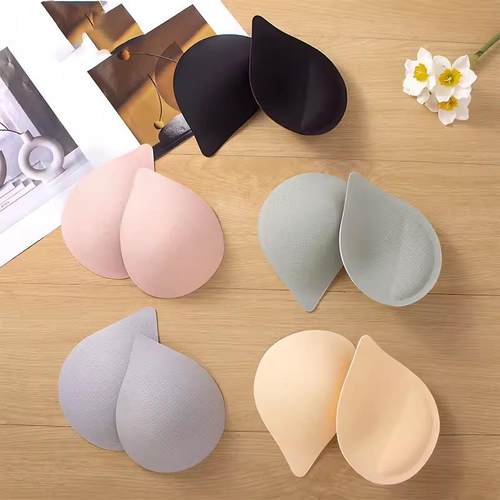 水滴型仿乳胶海绵垫垫聚拢插片美背裹胸内垫无痕内衣替换海绵胸垫