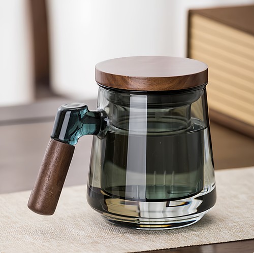 玻璃泡茶杯茶水分离耐高温水杯男士办公室个人日式家用茶道杯子