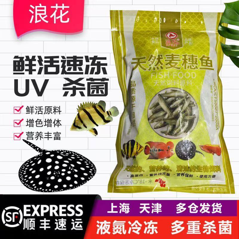 浪花冷冻河虾青虾磷虾虾仁虾肉龙鱼饲料虾段丁鱼冻麦穗鱼食泥鳅段