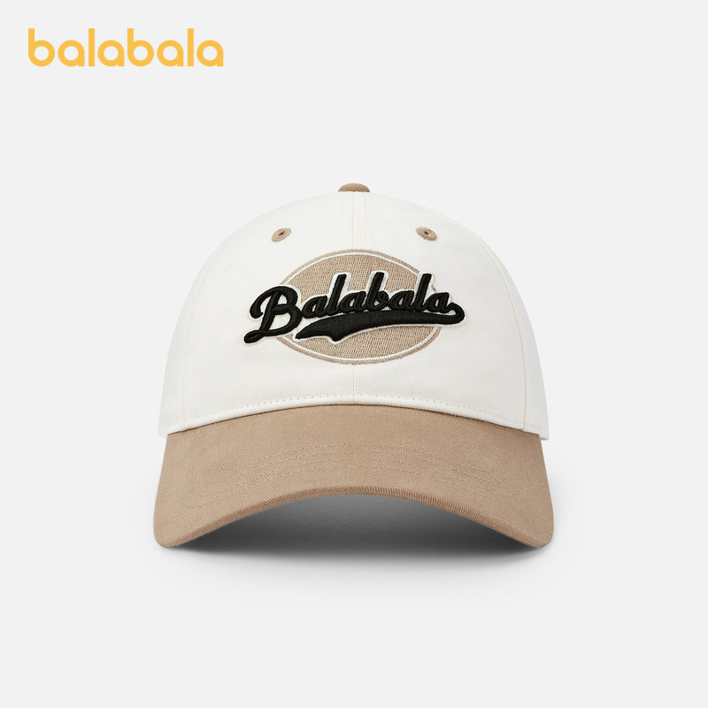 巴拉巴拉帽子男女童新款百搭休闲遮阳帽洋气鸭舌帽时尚潮酷棒球帽